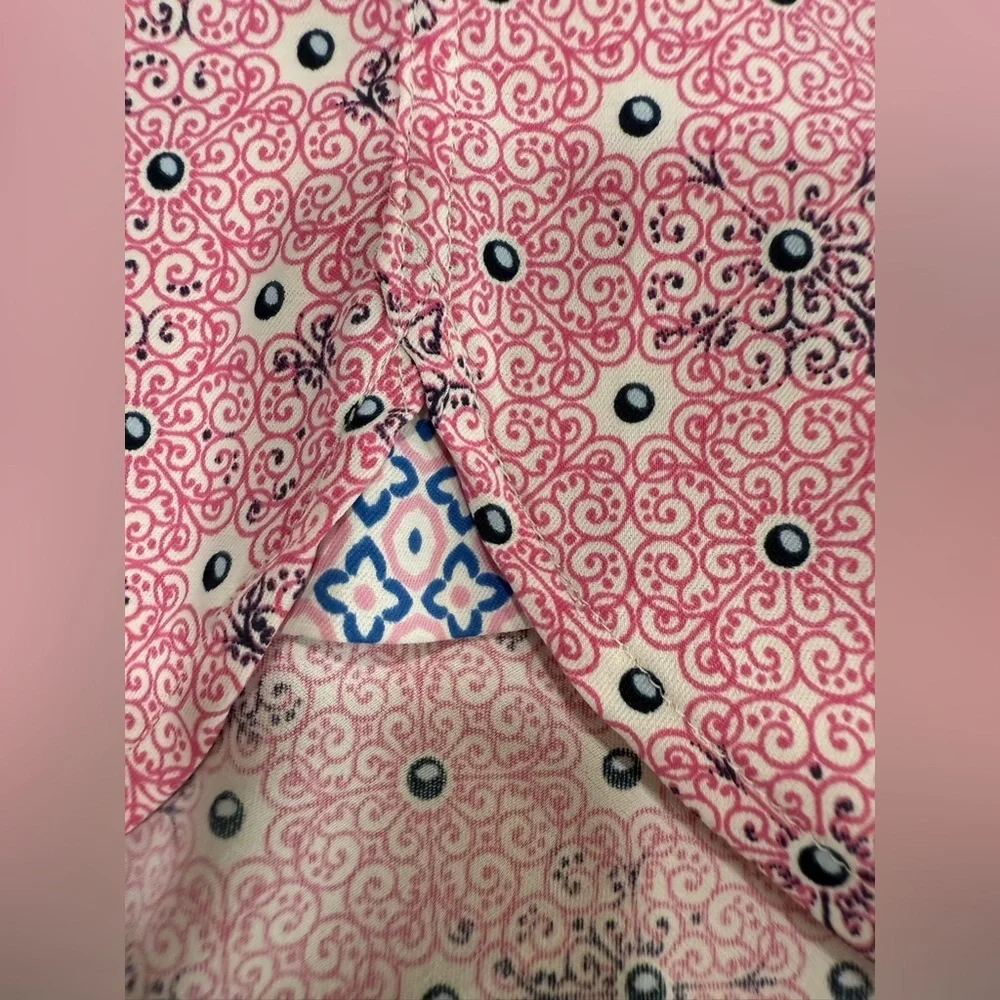 Johnston Murphy Performance S/S Shirt Geometric Design M Excellent Condition - Picture 7 of 14